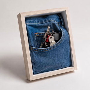 Mini cartera de mezclilla, monedero, tarjetero, organizador pequeño de efectivo, accesorio de almacenamiento de bolsillo portátil para mujeres y hombres - Product Image 6