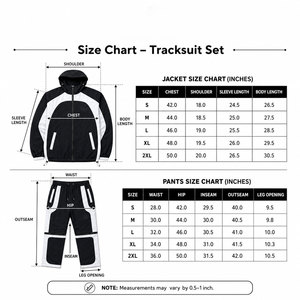 Conjunto Deportivo Personalizado para Hombre, Chaqueta con Capucha y Pantalones Desmontables en Blanco y Negro, Pantalones Cargo con Cierre, Ropa Deportiva, Ropa Técnica - Product Image 6