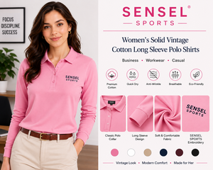 เสื้อโปโลแขนยาว 3/4 ซิป 1/4 สำหรับกอล์ฟ ออกกำลังกาย เทนนิส แห้งเร็ว ผลิตตามสั่ง ขายส่ง ผลิตจากผ้าโพลีเอสเตอร์เจอร์ซีย์ สำหรับผู้หญิง - Product Image 3