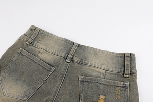 Shorts de mezclilla ultra bajos para mujer, tela vaquera suave y elástica con ajuste contorneado para un estilo veraniego atrevido - Product Image 4