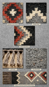 Entryway Home Decor Wool Jute <b>Runner</b> <b>Rug</b> Handmade Boho Tribal Geometric Rustic <b>Hallway</b> Woven Floor Carpet <b>Runner</b> - Product Image 3