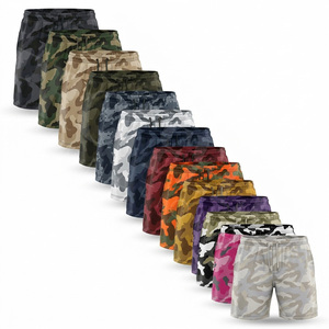Shorts de sport camouflage personnalisés en sublimation pour la vente en gros, avec logo personnalisé, respirants, pour la course et le fitness, à taille élastique - Product Image 1