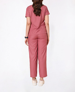 Uniformes de Hospital con Logotipo Personalizado, Pantalones Rectos Transpirables de Verano, Conjuntos de Uniformes Médicos de Alta Calidad, Top Deportivo Unisex de Manga Corta - Product Image 3