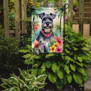 Schnauzer Luau multicolore Drapeau de jardin Boîte aux lettres décorative & Patio Artwork for Yard Flower Beds Small Size - Product Image 2