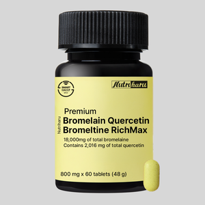 Bromelaïne Quercétine RichMax 800mg Comprimés Naturels Fabricant Coréen OEM/ODM Enzyme Digestive Antioxydant Complément Alimentaire - Product Image 1