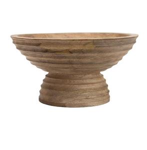 Cuenco grande de madera natural pulida, cuenco único de madera para servir, uso doméstico y hotelero, cuenco hecho a mano. - Product Image 1