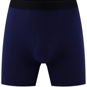 Calzoncillos bóxer de cintura media para hombre, color borgoña, sin costuras, de algodón tejido, de secado rápido, lavables a mano - Product Image 3