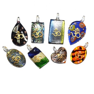 Colgantes en forma de marca de siete Chakras Bonded Colgante en forma de marca de siete Chakras Semiprecioso - Product Image 5