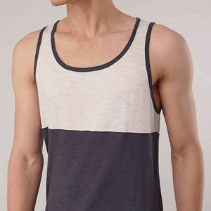 Débardeur de sport sans manches pour homme de haute qualité, sensation douce, vêtements de sport, service OEM, logo personnalisé, polyester, coton, élasthanne - Product Image 5