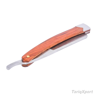 Professional Stainless Steel <b>Blade</b> <b>Single</b> <b>Blade</b> Barber Shaving <b>Razor</b> Wooden Face Body Customized Color Custom Logo - Product Image 4