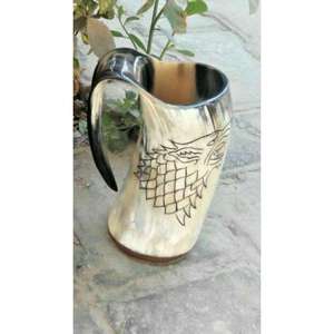 Mug à boire artisanal en corne naturelle écologique, sous-verres élégants en résine, ensemble de vaisselle personnalisé pour fêtes, maison, hôtel, bar – Édition spéciale - Product Image 4