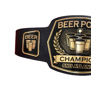 Cinturón de Campeón de Beer Pong Personalizado, Cinturón de Trofeo Deportivo Premium para Torneos SNU Atlanta, Diseño de Alta Calidad - Product Image 4