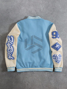 Oem Manufacturer High Quality Varsity <b>Jacket</b> Men Chenille Embroidery <b>Leather</b> Sleeves Custom Varsity Letterman <b>Jackets</b> - Product Image 2