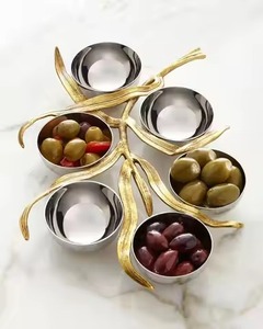 Party Use Metal Dry Fruit Bowl Snack Dish Decorative Serving Bowl Tableware Gift Item - Product Image 5