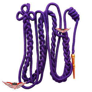 Aiguillette en fil doré torsadé avec pointe métallique dorée - Product Image 6