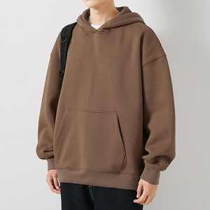 เสื้อฮู้ดดี้และเสื้อสเวตเชิ้ตผ้าหนาสำหรับผู้ชาย แบรนด์ Blank Streetwear ไม่มีเชือกผูก  โลโก้สั่งทำได้  ทรงโอเวอร์ไซส์ - Product Image 4
