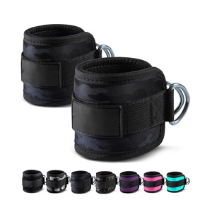 <b>Adjustable</b> Neoprene Ankle Support Strap Double <b>Ring</b> Compression Brace for Foot Fitness Training Unisex Adult One <b>Size</b> - Product Image 2