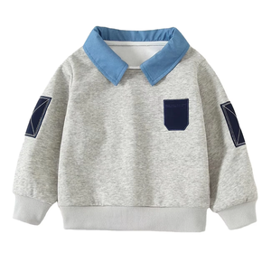Nouveau sweat-shirt d'hiver pour enfants et bébés, design coréen élégant pour les plus grands, 100% coton polaire léger, séchage rapide, respirant - Product Image 3