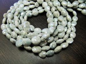 ลูกปัดอะความารีนธรรมชาติ AB Mystic เคลือบสีรูปไข่เหลี่ยมเพชรพลอยขนาด 11-12 มม. เคลือบสีเงิน - Product Image 3