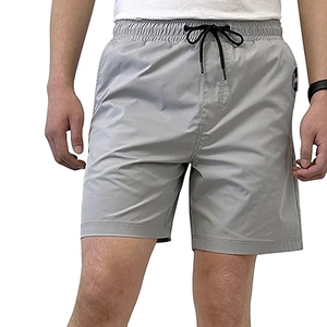 Shorts de sport décontractés pour hommes, été, haute qualité, 100% polyester, solides, séchage rapide, taille élastique, respirants, vente en gros - Product Image 3