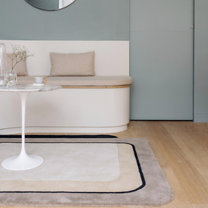 Rugfine Modern Minimalist Striped Hand Tufted Wool Luxury Designer Rug Customizable Pet Friendly Fire Resistant Non-Slip for - Product Image 1