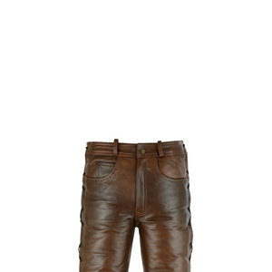 Pantalon en cuir pour homme, style de vie actif en plein air, pantalon de jogging avec plusieurs poches, confortable pour la marche, pantalon en cuir pour homme en gros - Product Image 3