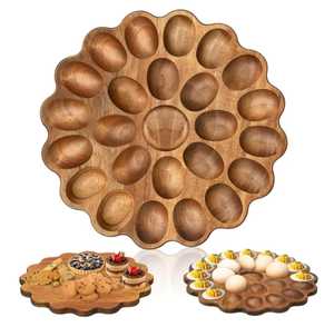 Wooden <b>Egg</b> Holder Tray Multi Slot <b>Egg</b> <b>Storage</b> Board <b>Egg</b> Serving Tray Kitchen <b>Egg</b> Organizer Farmhouse <b>Egg</b> Display Rack - Product Image 5