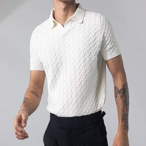 เสื้อเชิ้ตแฟชั่นวินเทจ Y2K สไตล์ใหม่ พรีเมียม ODM OEM  แบบถักลายเคเบิ้ล  โลโก้สั่งทำได้  ผ้าฝ้ายแท้ 100% ระบายอากาศได้ดี  ทรงสั้น - Product Image 5