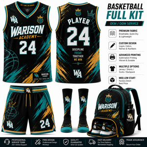 High Quality Basketball Uniform Set 100% Polyester Sublimation Basketball Jersey Short Set With Sock And Bags - Product Image 3
