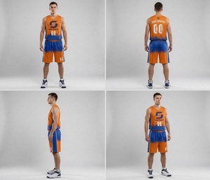 Ensemble d'uniformes de basketball personnalisés sublimés pour hommes – Maillot sans manches en mesh respirant à séchage rapide et short de sport – Vente en gros - Product Image 2