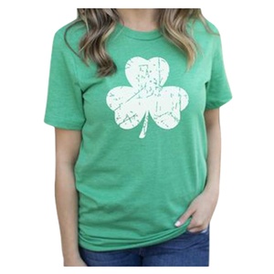 T-shirt 100% coton de haute qualité pour femmes à manches courtes anti-boulochage respirant avec décoration de lettre de conception de logo personnalisable - Product Image 5