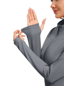 2026 Women Long Sleeve Fitness Training Jacket Breathable Stretch Activewear For Gym Running Workout Yoga <b>Pilates</b> - Product Image 2