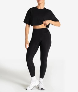 Camiseta de Verano Personalizada al por Mayor para Mujer, de Bambú y Algodón, Ligera, Corte Regular, con Hombros Definidos, Top Fresco de Algodón - Product Image 2