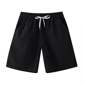 Wholesale 2026 Men's 5-Inch Swim Shorts with Custom Logo Square Cut Beach Fitness Pants with Front Logo Position - Product Image 2