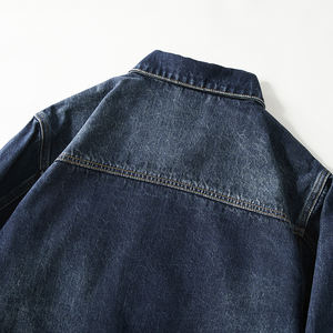 Veste en jean vintage pour homme sur mesure OEM avec doublure en polaire confortable - Product Image 4