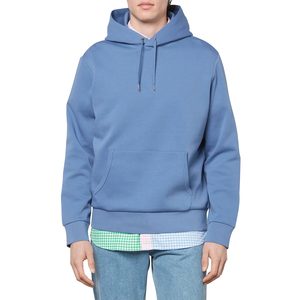 Sudadera con Capucha Azul Claro para Hombre, Corte Regular, Felpa, Color Sólido, Diseño con Bolsillos, Ropa Casual de Otoño - Product Image 6