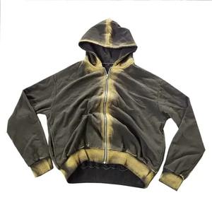 Nouvelle Collection 2025 – Ensemble Sweat à Capuche et Pantalon de Survêtement Homme, Personnalisé, Respirant, avec Strass et Impression Sérigraphique, Effet Délavé Acide, Style Vintage, Idéal Été, Décontracté Chic - Product Image 2