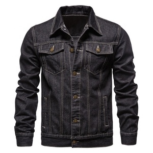 Custom Logo Jacket for men Fall Fashion Denim Jacket Men's <b>Baggy</b> Plus Size Trend <b>Retro</b> Wash <b>Jeans</b> Jacket - Product Image 3