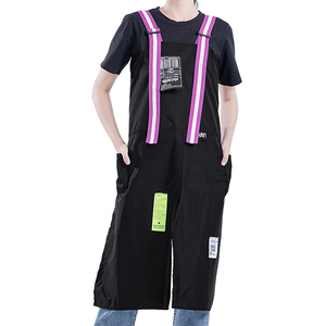 Tablier unisexe sans manches en toile de polyester multi-poches réglable pour le travail, la cuisine, la pâtisserie, le jardinage, personnalisable - Product Image 1