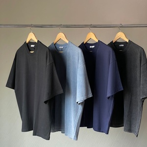 Nouvel Arrivage T-shirt Homme en Coton Uni à Manches Longues Coupe Ample Épaules Tombantes Grammage Lourd Écologique Séchage Rapide Haute Qualité - Product Image 6