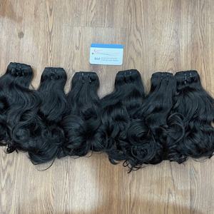 Extensions de cheveux ondulés naturels noirs les plus vendues, tissage machine, haute qualité, prêtes à être expédiées - Product Image 4