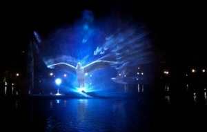 Fuente de Agua Digital con Cortina Gráfica Horticlub, Iluminación LED para Uso en Exteriores de Hoteles, Construcción de Acero Inoxidable, Diseño Moderno - Product Image 6