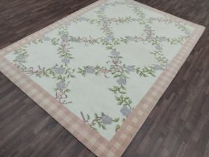 Alfombra Persa Floral Rosa de Diseño Abusan, Anudada a Mano |   Alfombra de Lana de 2x3 Metros, Alfombras Grandes Decorativas Vintage para Sala de Estar - Product Image 5