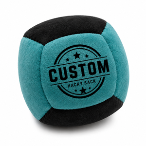 Custom PU Suede <b>Hacky</b> <b>Sack</b> Footbag with Logo 4 Panel Soft Kick Bag for Freestyle Juggling Sports Training Wholesale - Product Image 1