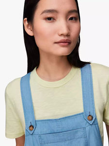 Mono de mezclilla sin costuras de una pieza para mujer, estilo coreano, bordado, informal, para yoga, gimnasio, con estampado, servicio OEM - Product Image 4