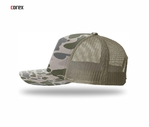 Gorra Trucker de Malla con Bordado 3D Personalizado, Camuflaje, 5 Paneles, Ajustable, Transpirable, Impermeable, para Pesca, Casual, Moda - Product Image 3