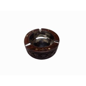 Cenicero de Madera Tradicional Hecho a Mano para Fumar, Elegante Decoración de Escritorio - Product Image 1