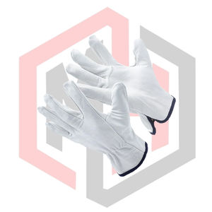 Gants en cuir blanc naturel, résistants, réfléchissants, antistatiques, respirants, résistants aux déchirures, sans silicone, sans poudre - Product Image 4