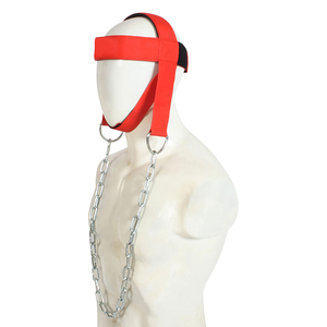 Weight Lifting Heavy Duty Professional Head Neck Harness with Neoprene & Nylon Metal Chain for <b>Strength</b> <b>Training</b> Gym Sling Belt - Product Image 4