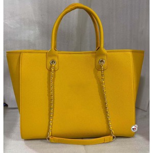 Bolso Tote de Cuero PU Amarillo con Dos Asas, Cierre de Cremallera, Portátil, de Gran Capacidad, Abierto por Arriba, Venta al por Mayor, Bolsos de Hombro para Mujer, Todas las Temporadas - Product Image 4